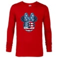 thumbnail image 1 of Disney Minnie Mouse Vintage Americana Fourth of July - Long Sleeve T-Shirt for Men - Customized-New Red, 1 of 5