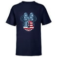 thumbnail image 1 of Disney Minnie Mouse Vintage Americana Fourth of July - Short Sleeve T-Shirt for Kids - Customized-Navy, 1 of 5