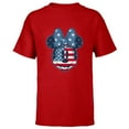 thumbnail image 1 of Disney Minnie Mouse Vintage Americana Fourth of July - Short Sleeve T-Shirt for Kids - Customized-Red, 1 of 5