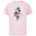 thumbnail image 1 of Disney Minnie Mouse Vintage Americana - Short Sleeve Cotton T-Shirt for Adults - Customized-Soft Pink, 1 of 5