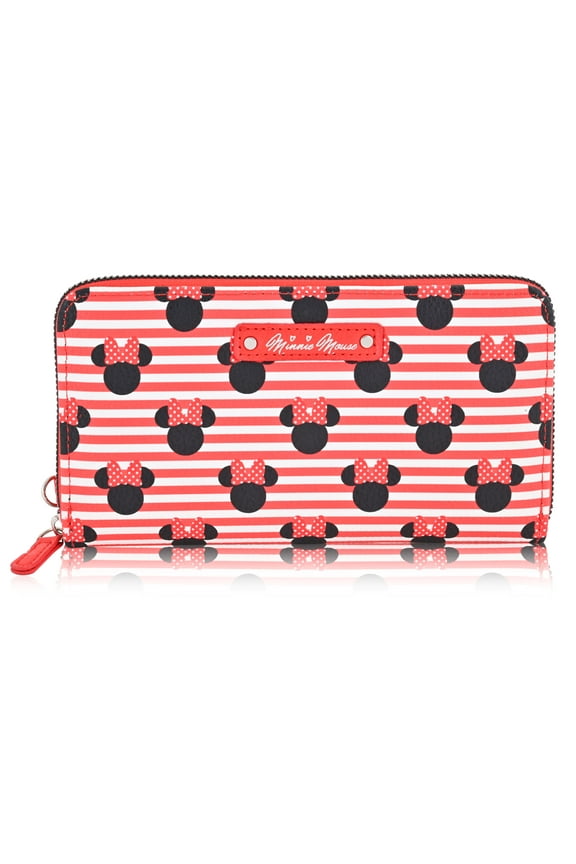 Minnie Mouse Wallet Women - PU Leather Wristlet Wallets for Women - Mickey Mouse Minnie Mouse Red Wristlet Wallet