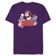thumbnail image 1 of Disney Minnie Mouse Watering Flowers Botanical Garden Spring - Short Sleeve Blended T-Shirt for Adults - Customized-Purple, 1 of 5