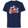 thumbnail image 1 of Disney Minnie Mouse Watering Flowers Botanical Garden Spring - Short Sleeve Cotton T-Shirt for Adults - Customized-Navy, 1 of 5