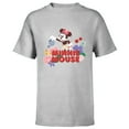 thumbnail image 1 of Disney Minnie Mouse Watering Flowers Botanical Garden Spring - Short Sleeve T-Shirt for Kids - Customized-Athletic Heather, 1 of 5