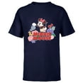 thumbnail image 1 of Disney Minnie Mouse Watering Flowers Botanical Garden Spring - Short Sleeve T-Shirt for Kids - Customized-Navy, 1 of 5