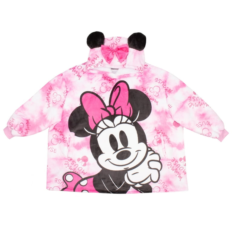 Disney Girls Minnie Mouse WAYY BIG Oversized Hoodie Blanket (One