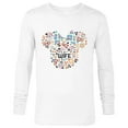 thumbnail image 1 of Disney Minnie Mouse Wife Icon Flowers Family Trip Honeymoon- Long Sleeve T-Shirt for Men - Customized-White, 1 of 5