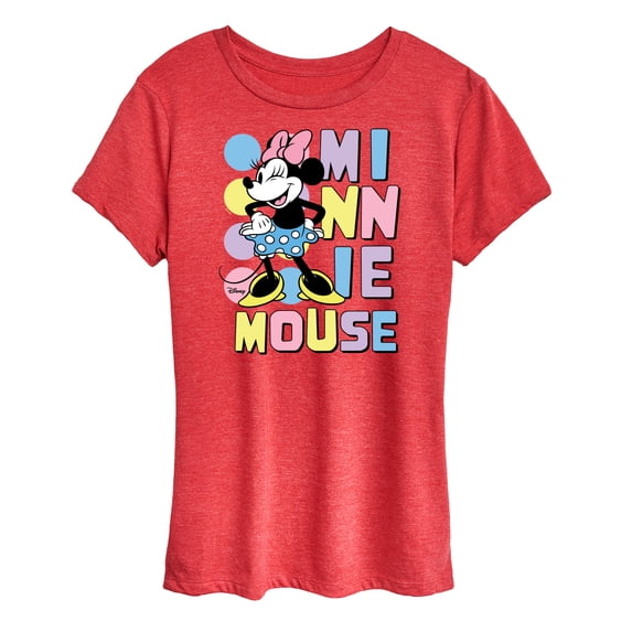 Disney - Minnie Mouse Winking - Women's Short Sleeve Graphic T-Shirt