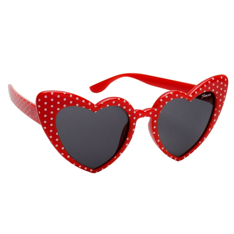 Disney Minnie Mouse Women s Adult Sunglasses Red Heart