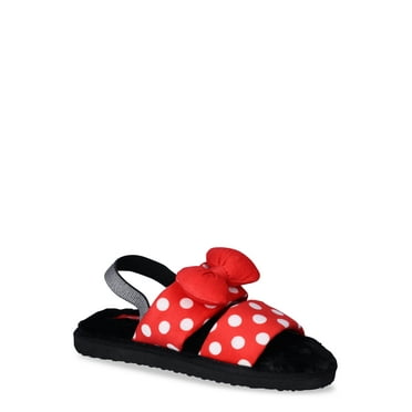 Disney Minnie Mouse Women’s Double Band Slippers, Sizes 6-11