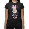 thumbnail image 1 of Disney Minnie Mouse Women's Sitting Bow Gradients T-Shirt (Black, S-XXL), 1 of 4