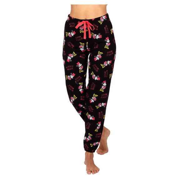Disney Minnie Mouse Womens Cotton Pajama Pants, Sleepwear Bottoms, Classic Minnie, Size: 2X
