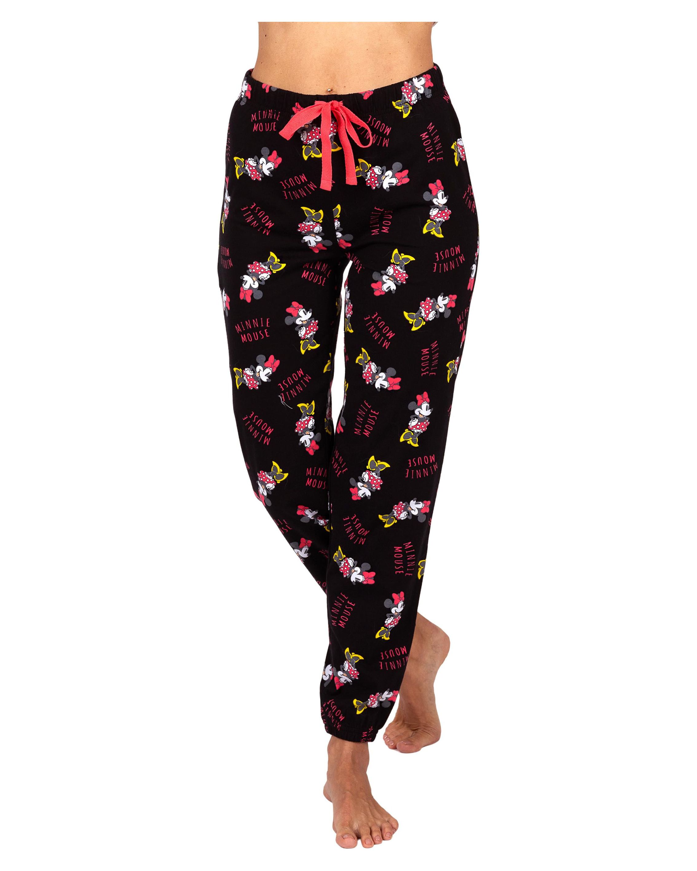 Disney Minnie Mouse Womens Cotton Pajama Pants, Sleepwear Bottoms, Classic Minnie, Size: M - image 1 of 4
