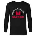 thumbnail image 1 of Disney Minnie Mouse World Famouse Madre Mother’s Day - Long Sleeve T-Shirt for Men - Customized-Black, 1 of 5