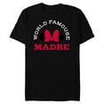 thumbnail image 1 of Disney Minnie Mouse World Famouse Madre Mother’s Day - Short Sleeve Blended T-Shirt for Adults - Customized-Black, 1 of 5