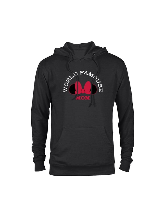 Minnie Mouse World Famouse Mom Mother’s Day - Pullover Hoodie for Adults - Customized-Black