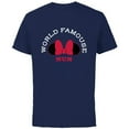 thumbnail image 1 of Disney Minnie Mouse World Famouse Mum Mother’s Day - Short Sleeve Cotton T-Shirt for Adults - Customized-Navy, 1 of 5