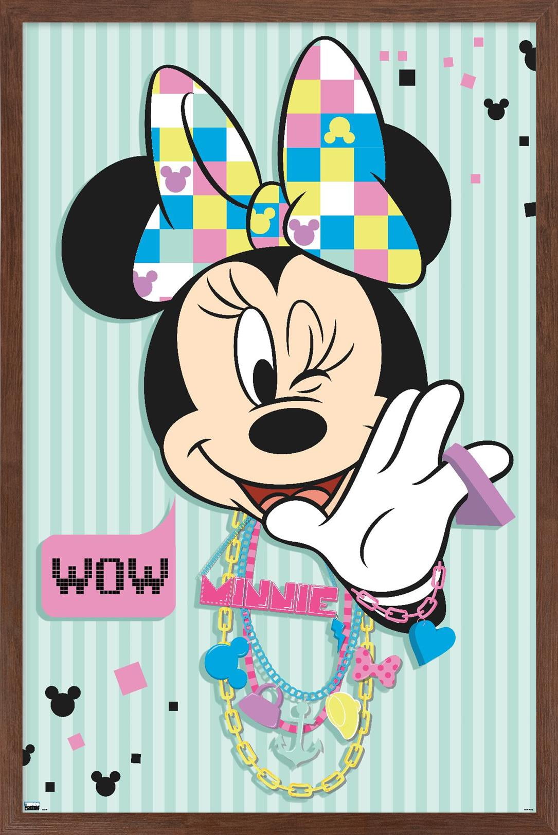 Disney Minnie Mouse - Wow Wall Poster, 22.375" x 34" Framed
