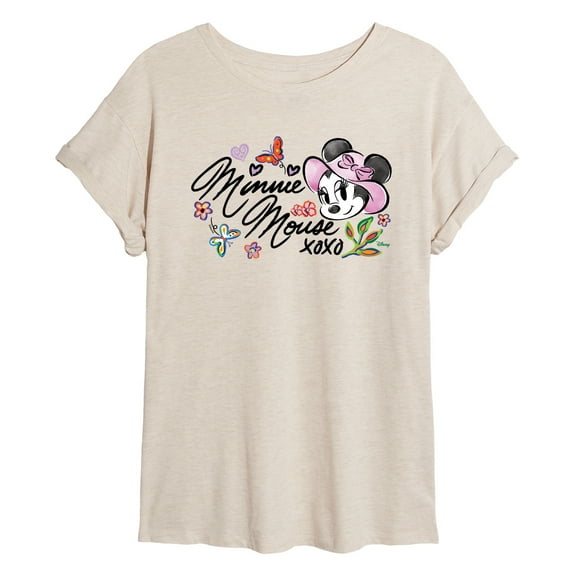 Disney - Minnie Mouse Xoxo - Women's Oversized T-Shirt