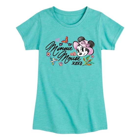 Disney - Minnie Mouse Xoxo - Toddler & Youth Girls Short Sleeve Graphic T-Shirt