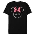 thumbnail image 1 of Disney Minnie Mouse Younger Sister Magic Family Japanese- Short Sleeve Blended T-Shirt for Adults - Customized-Black, 1 of 5