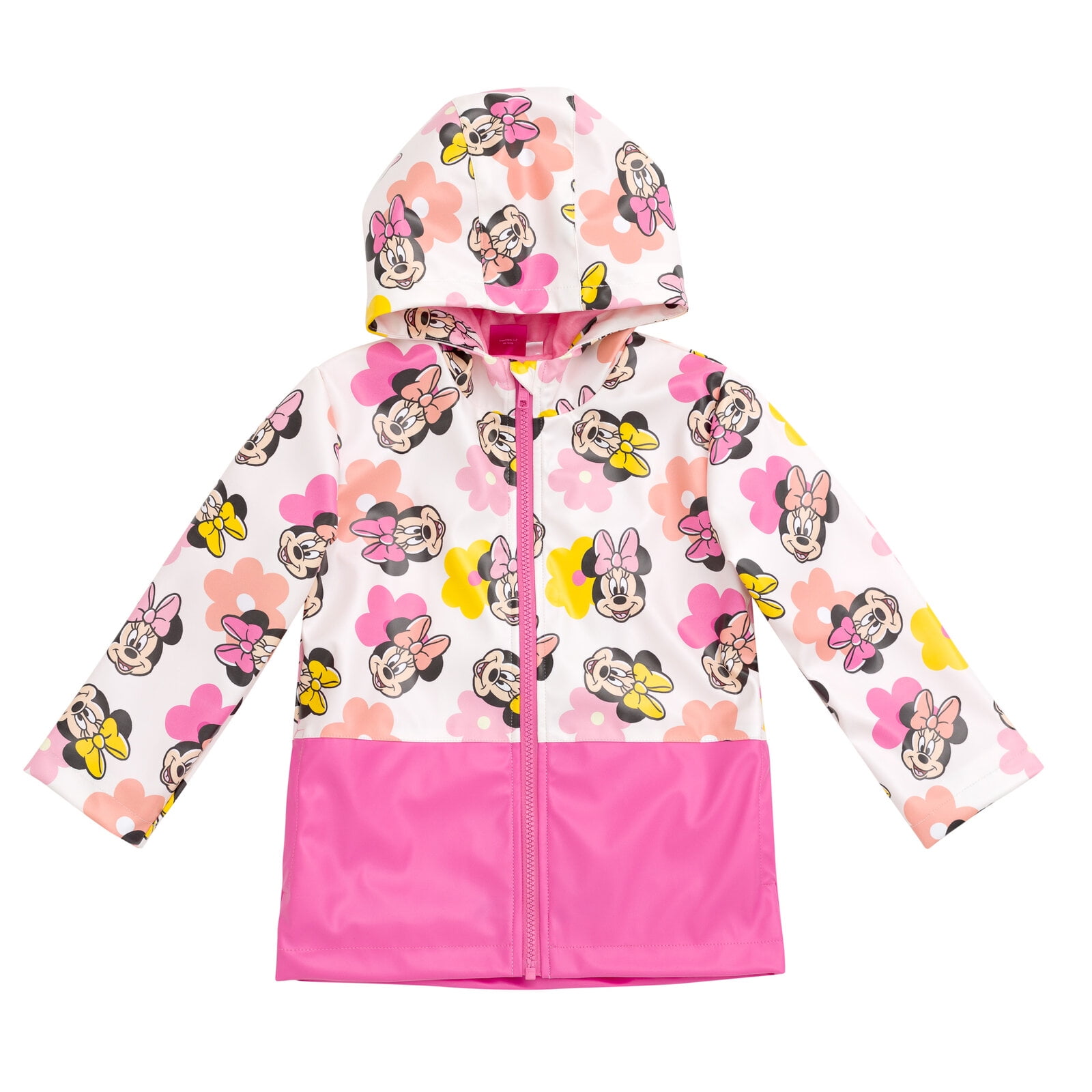 Disney Minnie Mouse Zip Up Waterproof Rain Jacket Toddler to