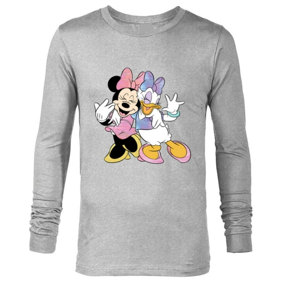 Disney Minnie Mouse and Daisy Duck Best Friends - Long Sleeve T-Shirt for Men -Customized-Athletic Heather