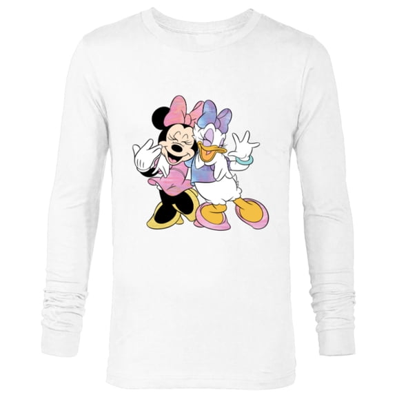 Disney Minnie Mouse and Daisy Duck Best Friends - Long Sleeve T-Shirt for Men -Customized-White