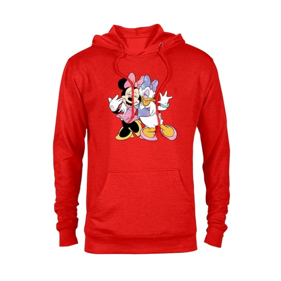 Disney Minnie Mouse and Daisy Duck Best Friends - Pullover Hoodie for Adults -Customized-Red Heather