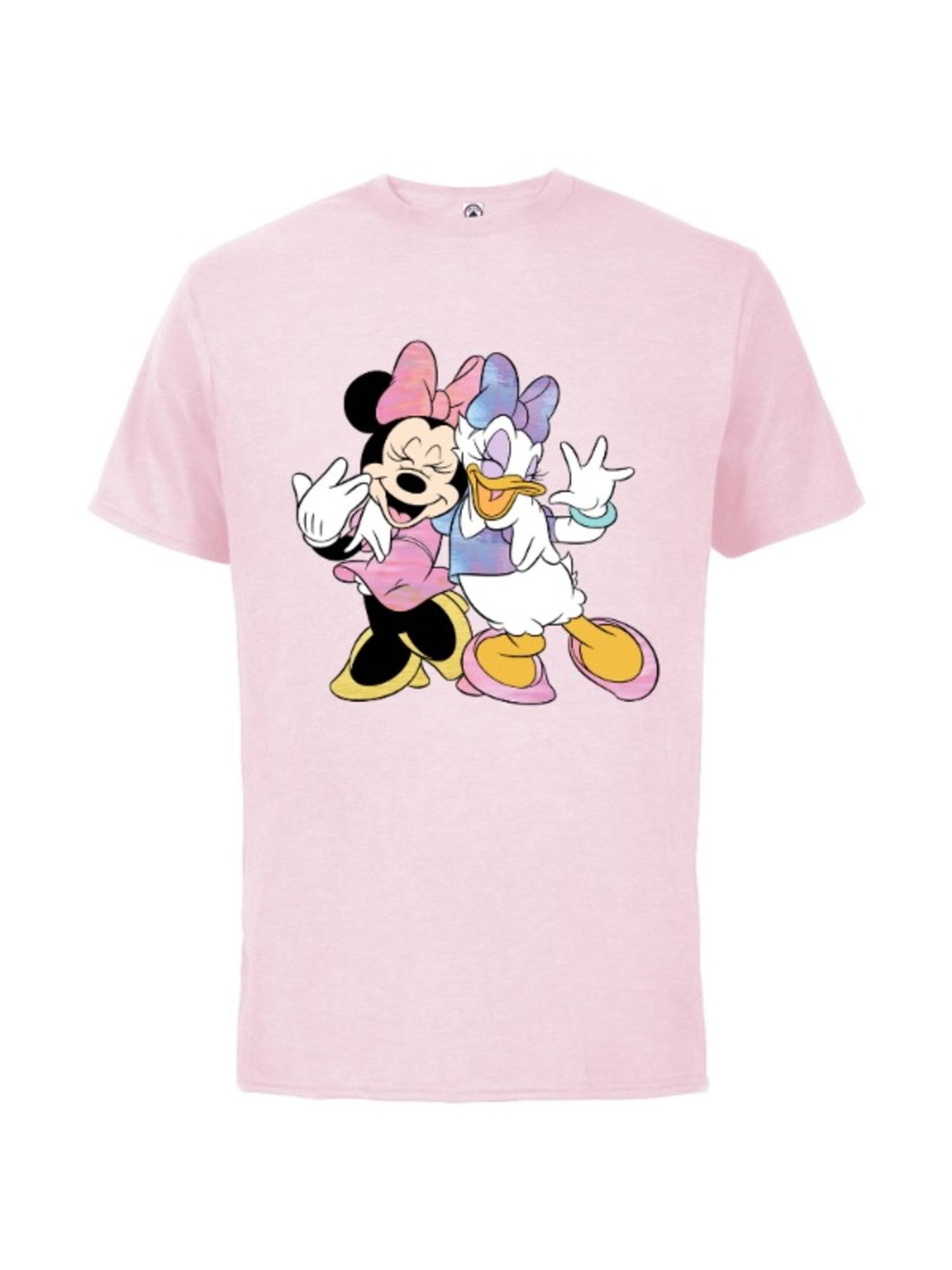 Mickey & Friends Girl's Mickey Mouse & Minnie Vintage Couple T-Shirt Pink