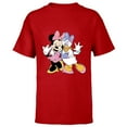 thumbnail image 1 of Disney Minnie Mouse and Daisy Duck Best Friends - Short Sleeve T-Shirt for Kids -Customized-Red, 1 of 5