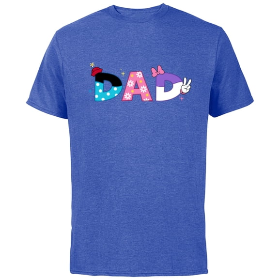 Disney Minnie Mouse and Daisy Duck Dad Father’s Day Birthday - Short Sleeve Cotton T-Shirt for Adults - Customized-Royal Heather