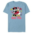 thumbnail image 1 of Disney Minnie Mouse and Daisy Duck Gal Pal Cute Retro - Short Sleeve Blended T-Shirt for Adults - Customized-Ocean Blue, 1 of 5