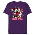 thumbnail image 1 of Disney Minnie Mouse and Daisy Duck Gal Pal Cute Retro - Short Sleeve Blended T-Shirt for Adults - Customized-Purple, 1 of 5