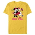 thumbnail image 1 of Disney Minnie Mouse and Daisy Duck Gal Pal Cute Retro - Short Sleeve Blended T-Shirt for Adults - Customized-Yellow, 1 of 5