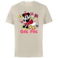 thumbnail image 1 of Disney Minnie Mouse and Daisy Duck Gal Pal Cute Retro - Short Sleeve Cotton T-Shirt for Adults - Customized-Natural, 1 of 5