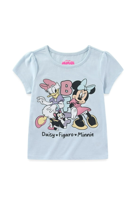 Minnie Mouse and Daisy Duck Short Sleeve T-Shirt (Girls), Sizes 3T-6X