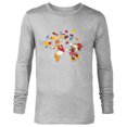 thumbnail image 1 of Disney Minnie Mouse and Daisy Duck Thanksgiving Fun - Long Sleeve T-Shirt for Men - Customized-Athletic Heather, 1 of 5
