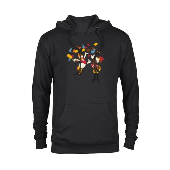 Disney Minnie Mouse and Daisy Duck Thanksgiving Fun - Pullover Hoodie for Adults - Customized-Black