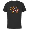 thumbnail image 1 of Disney Minnie Mouse and Daisy Duck Thanksgiving Fun - Short Sleeve Cotton T-Shirt for Adults - Customized-Black, 1 of 5