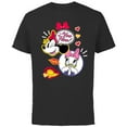 thumbnail image 1 of Disney Minnie Mouse and Daisy Duck Yoo Hoo - Short Sleeve Cotton T-Shirt for Adults - Customized-Black, 1 of 5