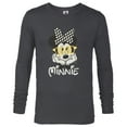 thumbnail image 1 of Disney Minnie Mouse in Black & White Polka Dot Day Vintage - Long Sleeve T-Shirt for Men - Customized-Charcoal Heather, 1 of 5