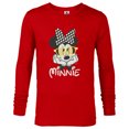 thumbnail image 1 of Disney Minnie Mouse in Black & White Polka Dot Day Vintage - Long Sleeve T-Shirt for Men - Customized-New Red, 1 of 5