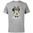 thumbnail image 1 of Disney Minnie Mouse in Black & White Polka Dot Day Vintage - Short Sleeve Cotton T-Shirt for Adults - Customized-Athletic Heather, 1 of 5