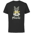 thumbnail image 1 of Disney Minnie Mouse in Black & White Polka Dot Day Vintage - Short Sleeve Cotton T-Shirt for Adults - Customized-Black, 1 of 5