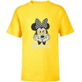 thumbnail image 1 of Disney Minnie Mouse in Black & White Polka Dot Day Vintage - Short Sleeve T-Shirt for Kids - Customized-Yellow, 1 of 5