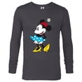 thumbnail image 1 of Disney Minnie Mouse in Pillbox Flower Hat - Long Sleeve T-Shirt for Men - Customized-Charcoal Heather, 1 of 5