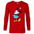 thumbnail image 1 of Disney Minnie Mouse in Pillbox Flower Hat - Long Sleeve T-Shirt for Men - Customized-New Red, 1 of 5