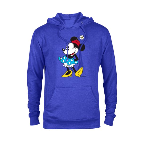 Disney Minnie Mouse in Pillbox Flower Hat - Pullover Hoodie for Adults - Customized-Royal