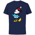 thumbnail image 1 of Disney Minnie Mouse in Pillbox Flower Hat - Short Sleeve Cotton T-Shirt for Adults - Customized-Navy, 1 of 5